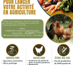 Formation en Agriculture et Aviculture